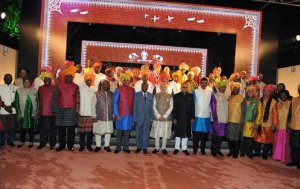 Heads of State / Government in Modi Jacket Attending Dinner Hosted by Modi